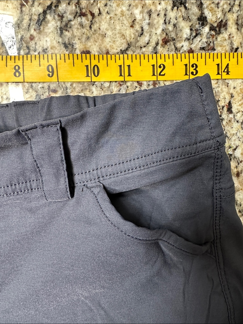 Duluth Trading Co Dry On The Fly Ink Charcoal Navy Cargo Shorts Women’s 2 - Picture 4 of 7